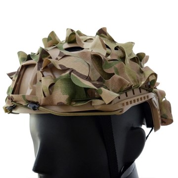 CS Game Fast Tactical Helmet with Camouflage Ghillie Suit