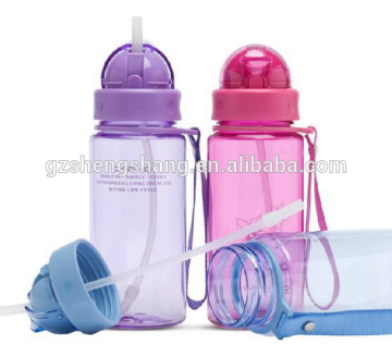 gift item plastic drinking bottle kids water bottle with straw