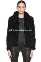 YR865 Fashion lamb fur coat, lamb fur coat women, lamb skin fur coats
YR865 ?Winter Cool Design Black Fashion Women Lamb Coat