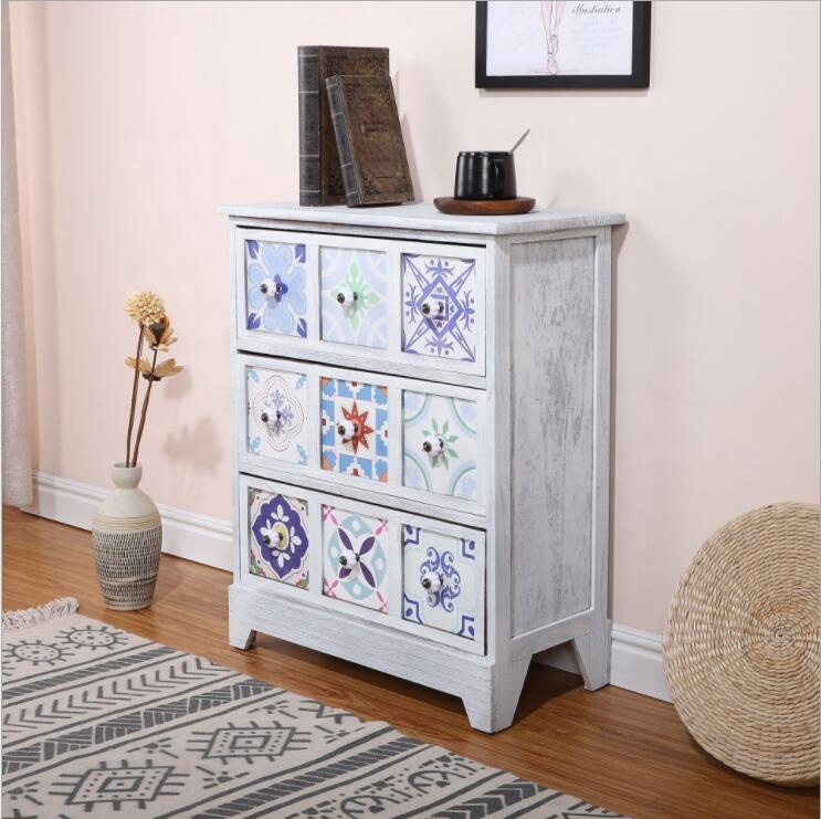 9 Drawers Storage Solid Wood Cabinet3 Jpg