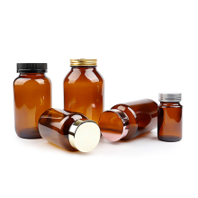 500ml amber glass medicine bottle with plastic cap