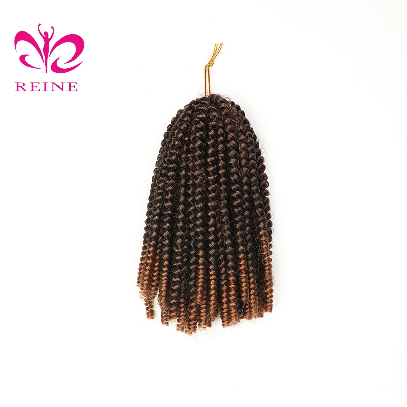 REINE 110g Hot selling Afro Kinky Bulk Synthetic twist marley braiding pre twisted synthetic hair extension for crochet braids