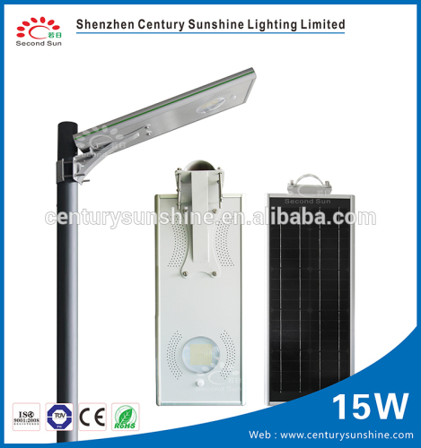 CSSTY-215(15W) all in one solar street lights with lithium battery and mothion sensor