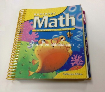 index school book printing service spiral binding
