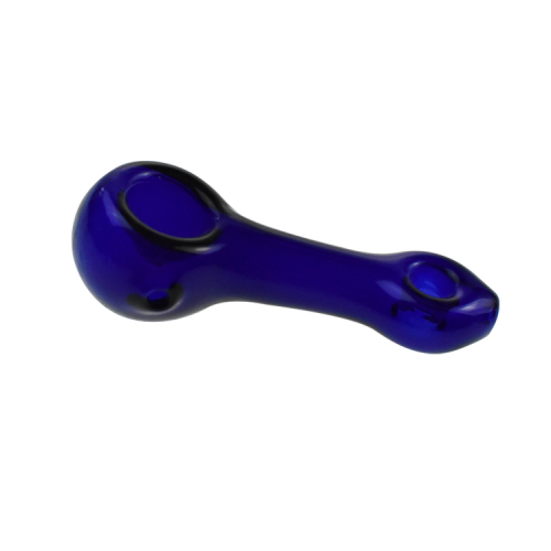 Factory wholesale price colorful glass spoon hand pipe flower herb tobacco smoking glass bubbler for headshop