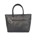 Women Voyager Small Crossgrain Leather Tote Bag