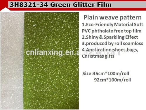 PVC metallic glitter film