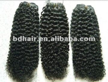 remy human hair weft curly virgin indian remy hair