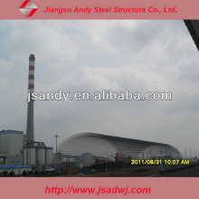 Power plant coal storage steel frame sheds