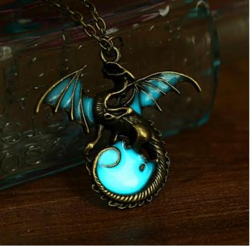 Cool boys'luminous chain necklace, funky chain necklace