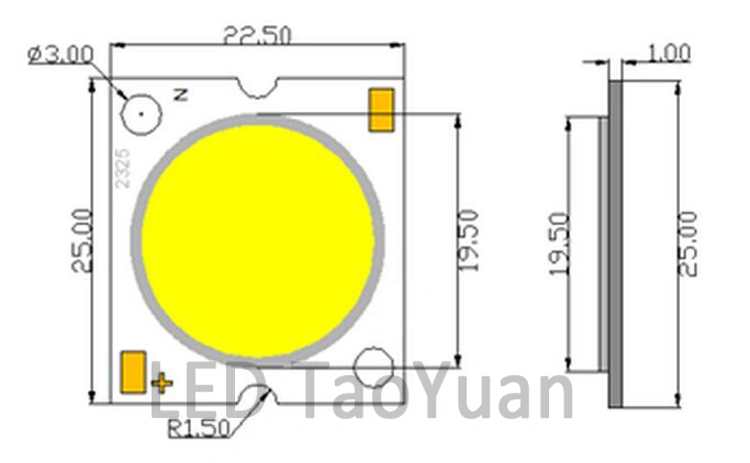 60W High Power LED COB Chip