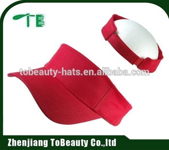 100% cotton sports visor