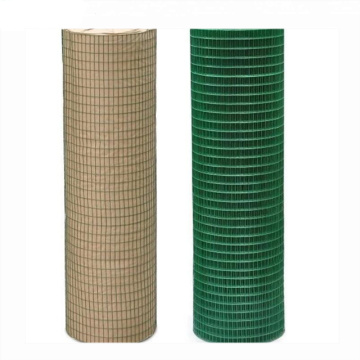 green color PVC coated welded wire mesh for garden fence