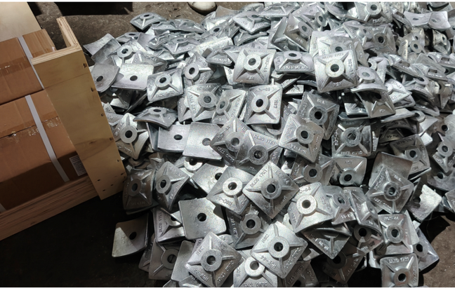 Užitková tyč Heavy Duty Litinová zakřivená čtvercová podložka z tvárné litiny