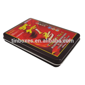 single cd rectangular dvd packing tin box