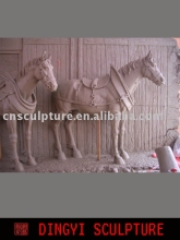 Copper horse sculpture