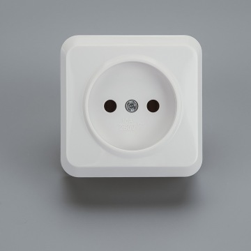 Gang German Standard Bipolar Surface Mounted Electrical Socket