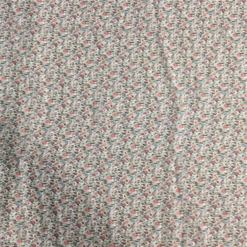 Polyester Yoyo Floral Print Fabric