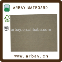 Wholesale 1.4mm cream core linen uncut matboard for decorative photo frames