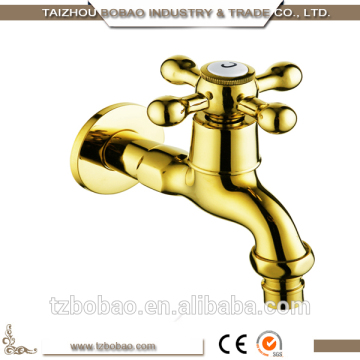 Modern Cold Water Wall Mounted Golden Bib Taps