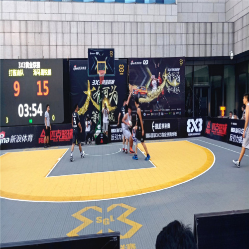 FIBA 3X3 ศาลอย่างเป็นทางการกระเบื้องบาสเก็ตบอล Enlio Ses