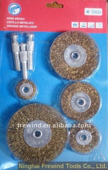 38mm-100mm wheel brush set/wheel brush