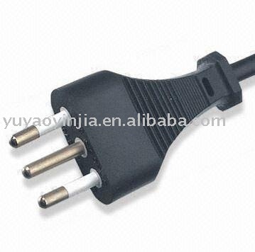 Italian power cord /Italy 3 pin plug/ Italian power cable(IMQ approval)