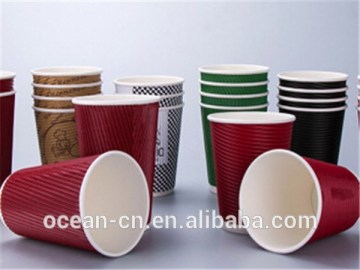 Customized logo ripple paper cup
