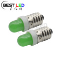 Mini bombilla LED verde difusa bombilla intermitente de 4,5 V