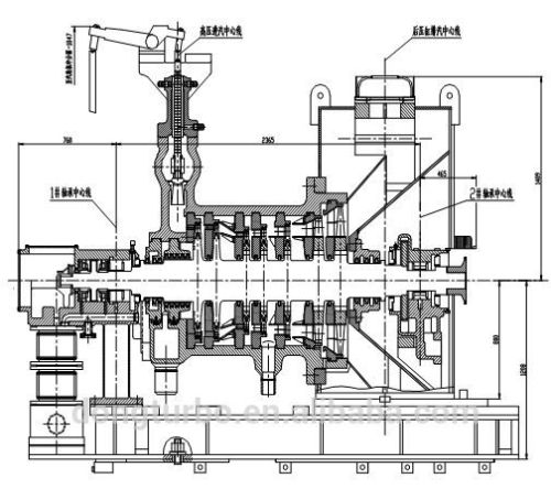 DTEC high speed high pressure steam turbine