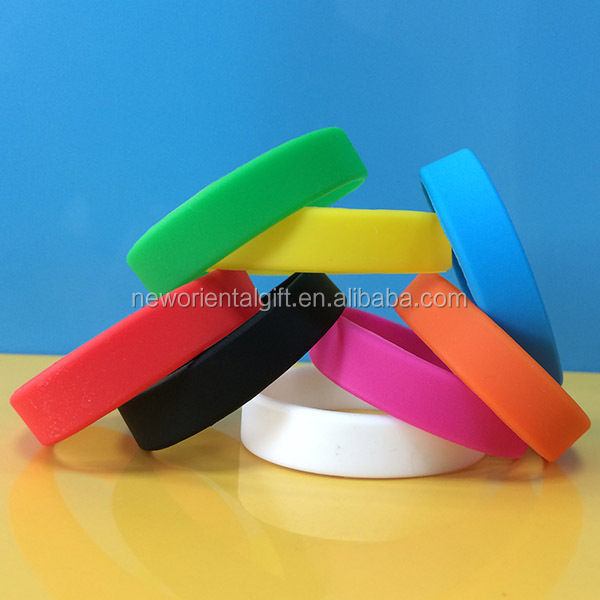 Mix solid colors wristbands , custom colors blank bracelet