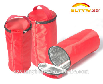 Zipper Top Round Thermal Insulation Bag With Handle