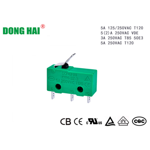 Microinterruptor subminiatura Terminal de soldadura Piezas eléctricas