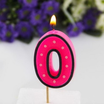 Colorful toothpick birthday number candle/ party number candle