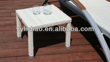 aluminum morden rattan garden table