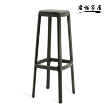 Modern Minimalist Bar Stool with Cushion