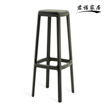 Modern Minimalist Bar Stool with Cushion