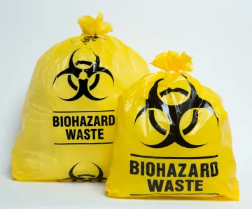 Biohazard infection garbage bag