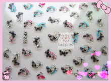 2014 newest nail decoraion/ 3D Design Tip Nail Art Sticker Decal Manicure Mix Color