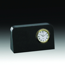 Black Crystal Table Clocks Plaque