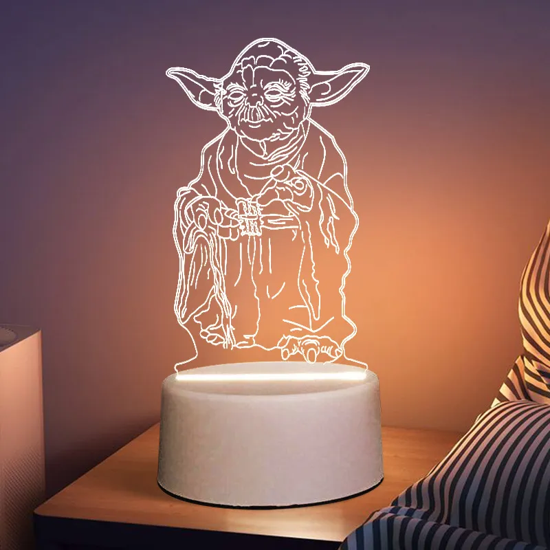 3D Graduation Night Light - Creative Luminous Acrylic Lamp