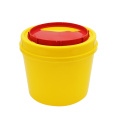 5L 10L recipiente amarelo afiado descartável
