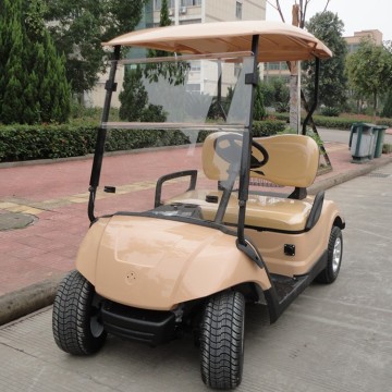 beige Körper und Sitz Golfwagen