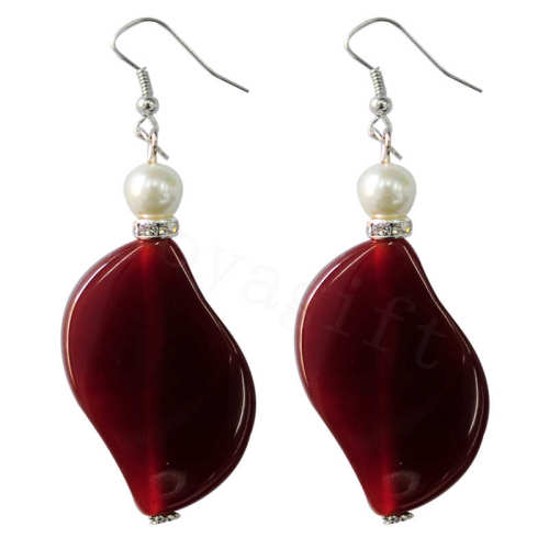 Natural Gemstone Agate Earring