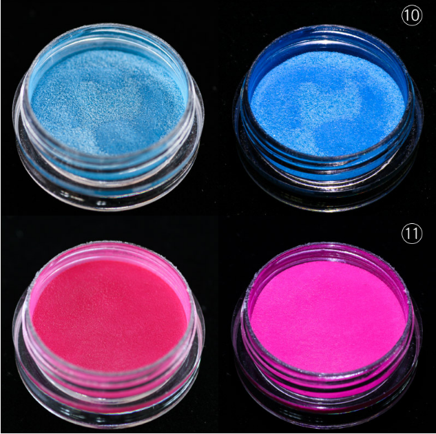 Night nail art carving glitter powder