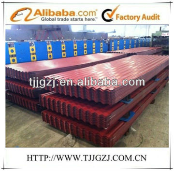 color corugated steel roofing