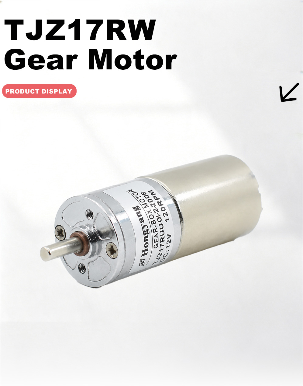 TJZ17RW Dişli Motor-2x TJZ17RW Gear Motor-2x