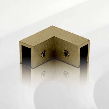 90° Glass to Glass Sleeve Over Shower Clamps