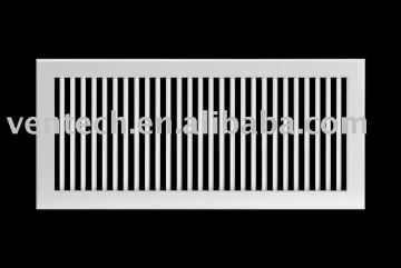 single deflection air grille