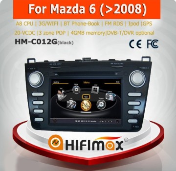 Hifimax car navigation for Mazda 6 car gps navigator/mazda 6 navigation system